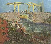 Vincent Van Gogh The Langlois Bridge at Arles (nn04 oil on canvas